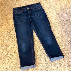 WHBM Straight Leg Cropped Jeans - Size 8